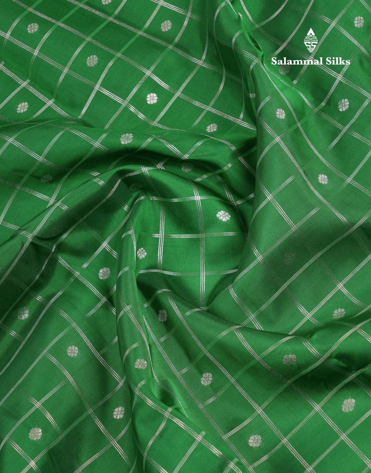 Beautiful Magenta Checks With Butta Puremix Silk Saree With Traditional Gap Border