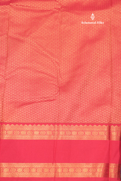 Dark Navy Blue Colour Alai Vaira Oosi Semi Silk Saree With Pink Double Border
