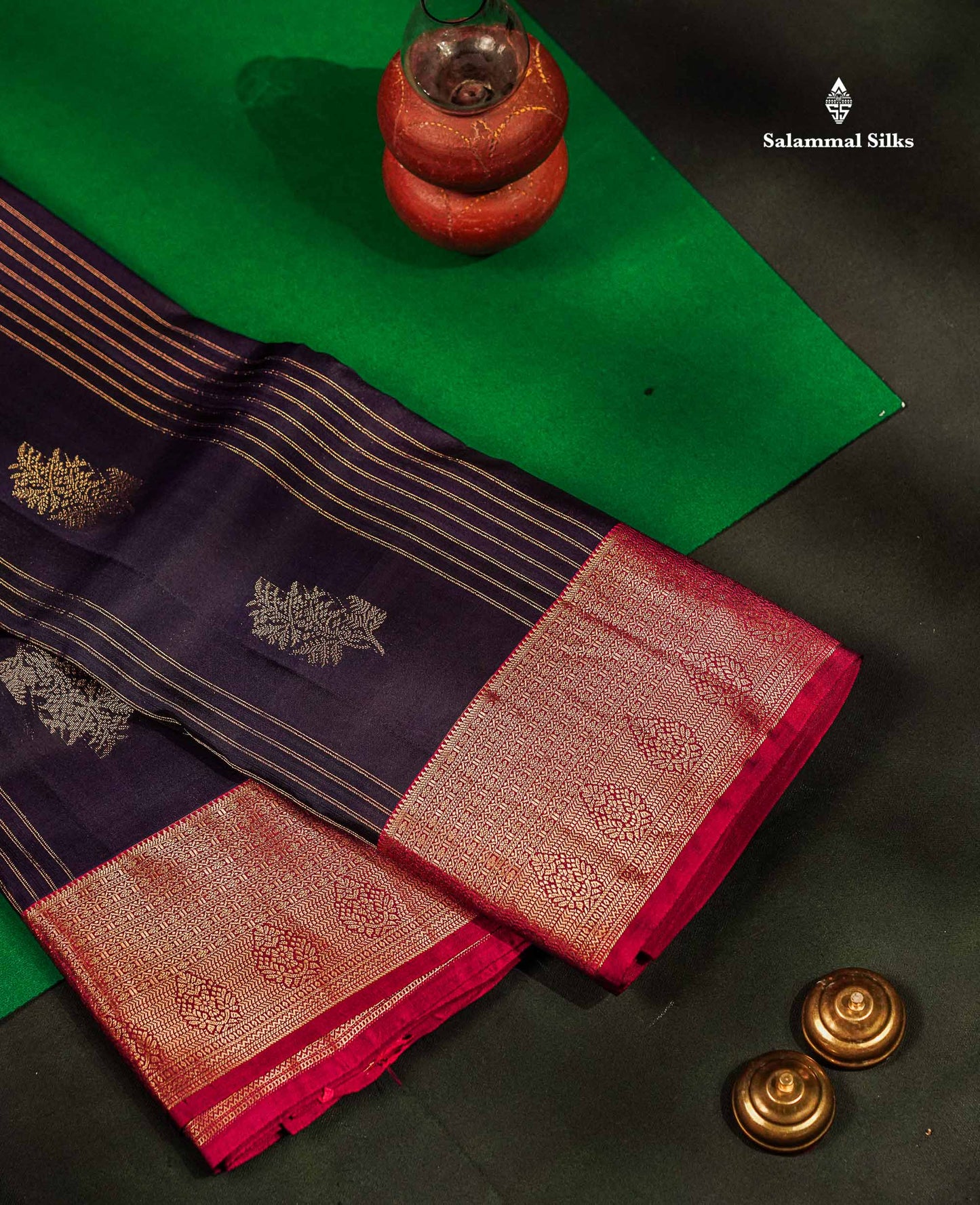 Beautiful Mango Yellow Zari Lines With Butta PureMix Silk Saree With Contrast Pink Traditional Border