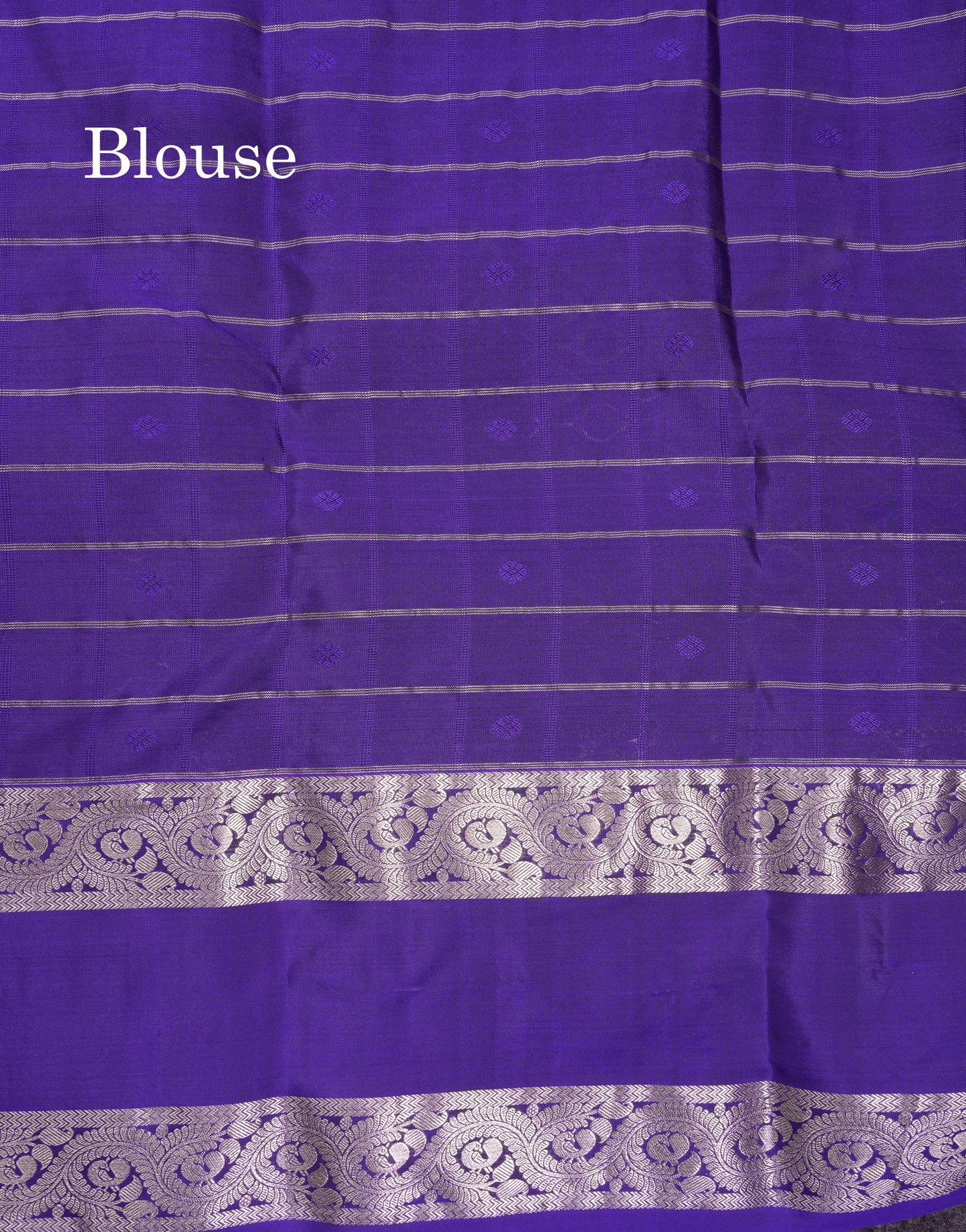Beautiful Magenta Checks With Butta Puremix Silk Saree With Traditional Gap Border