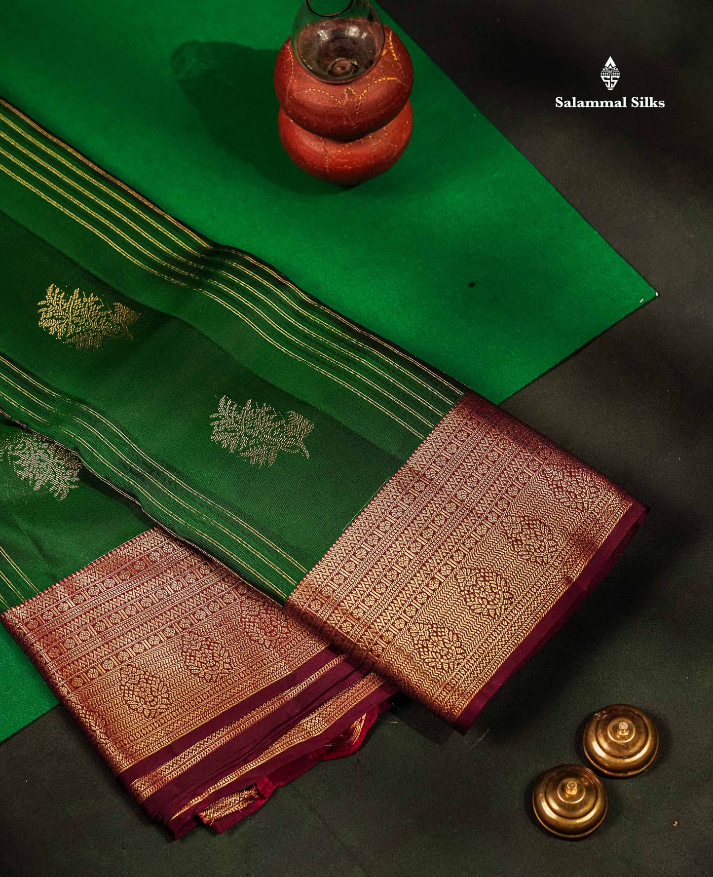 Beautiful Mango Yellow Zari Lines With Butta PureMix Silk Saree With Contrast Pink Traditional Border