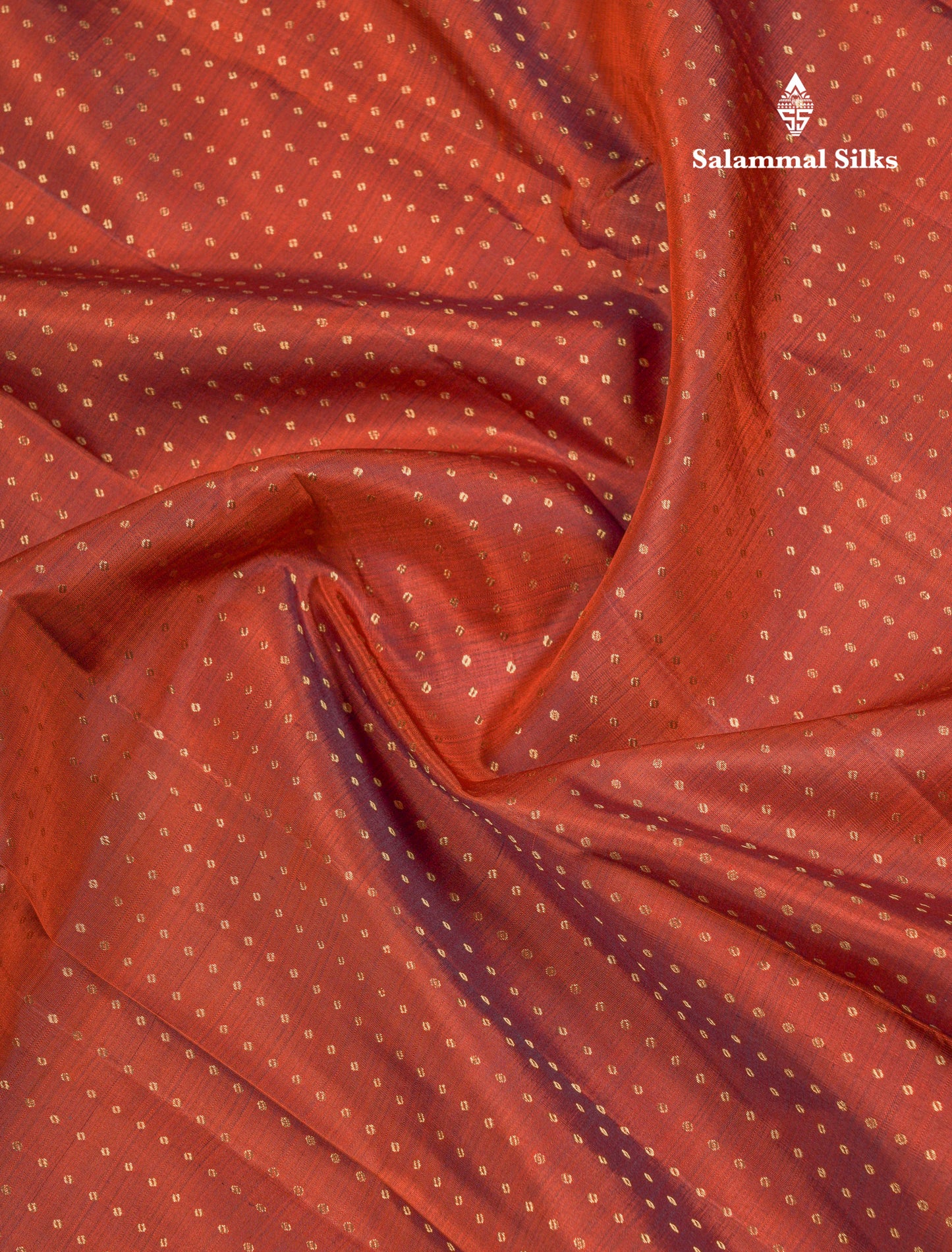 Beautiful Rust Orange Pure Kanjivaram Silk Saree With Contrast Dark Brown Traditional Evening Morning Border
