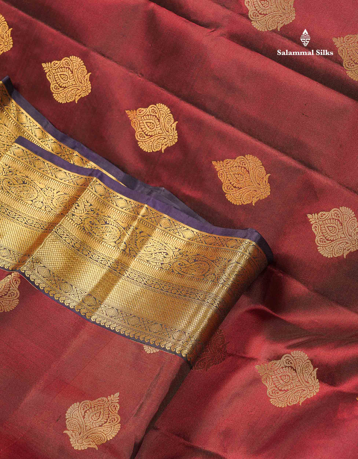 Pure Kanjivaram Silk Saree - Teal Blue Colour Body With Dark Navy Blue Border