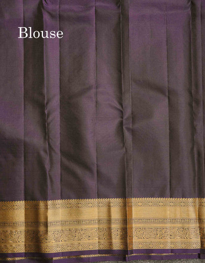 Pure Kanjivaram Silk Saree - Teal Blue Colour Body With Dark Navy Blue Border