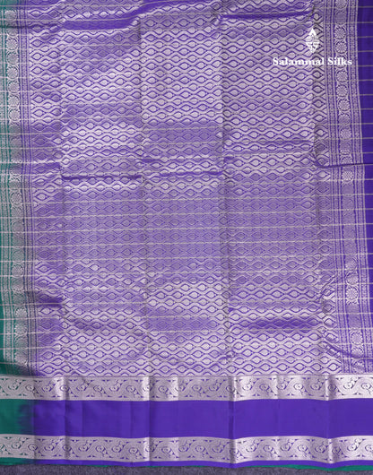 Beautiful Magenta Checks With Butta Puremix Silk Saree With Traditional Gap Border
