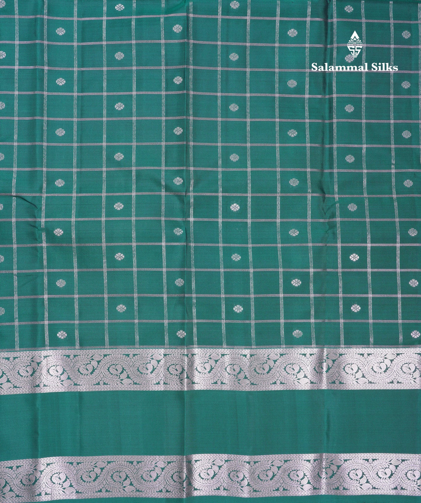 Beautiful Magenta Checks With Butta Puremix Silk Saree With Traditional Gap Border