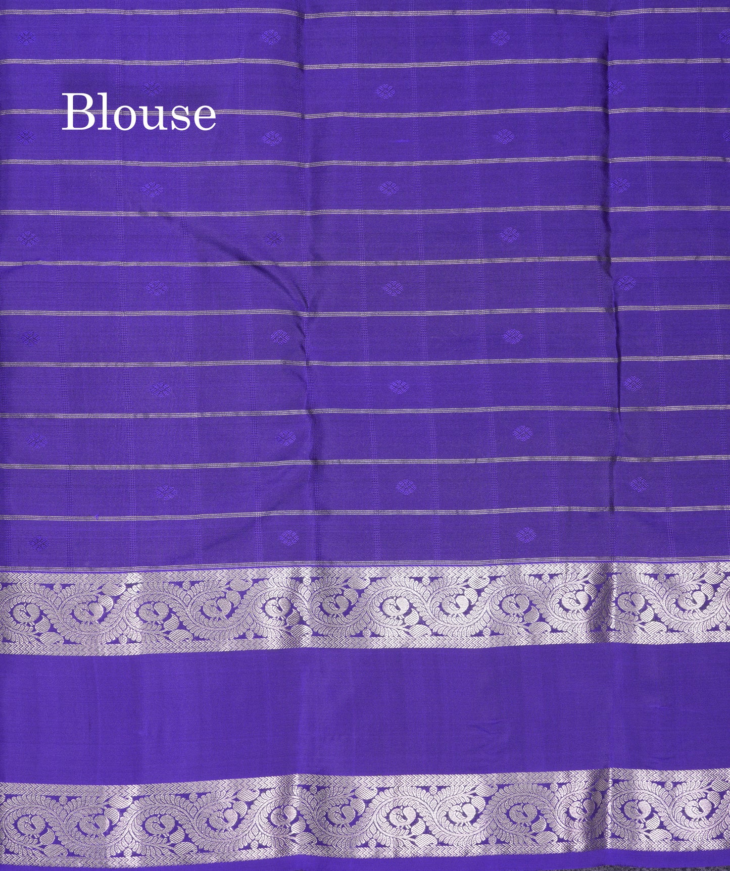 Beautiful Magenta Checks With Butta Puremix Silk Saree With Traditional Gap Border