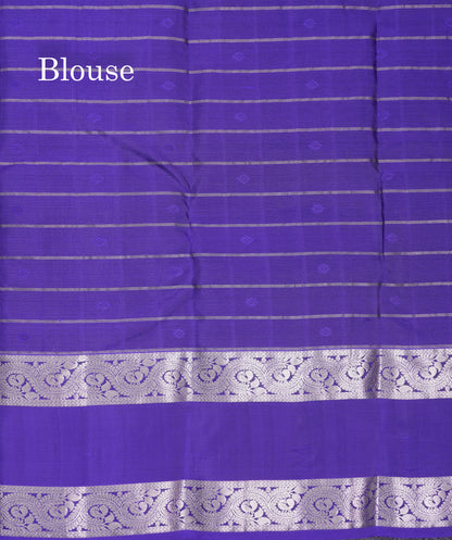 Beautiful Magenta Checks With Butta Puremix Silk Saree With Traditional Gap Border
