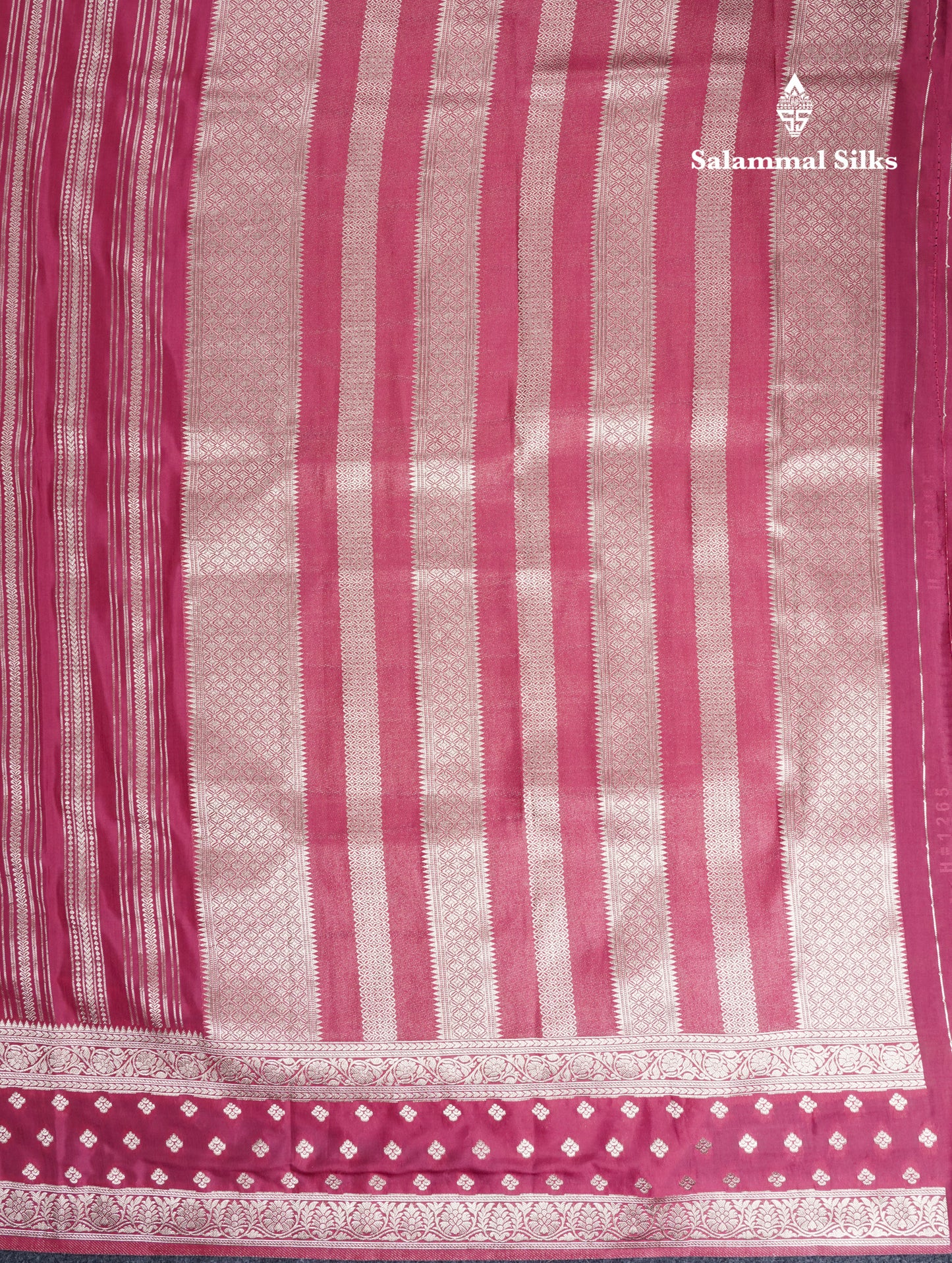 Beautiful Pink Shade Russian Silk Saree With Fancy Self Border