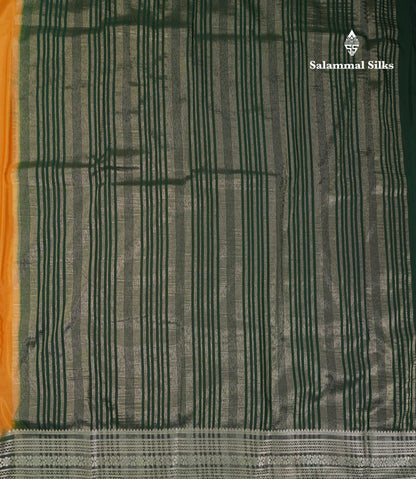 Beautiful Navy Blue Plain Semi Mysore Silk Saree With Contrast Pink Traditional Border
