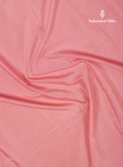 Beautiful Navy Blue Plain Semi Mysore Silk Saree With Contrast Pink Traditional Border