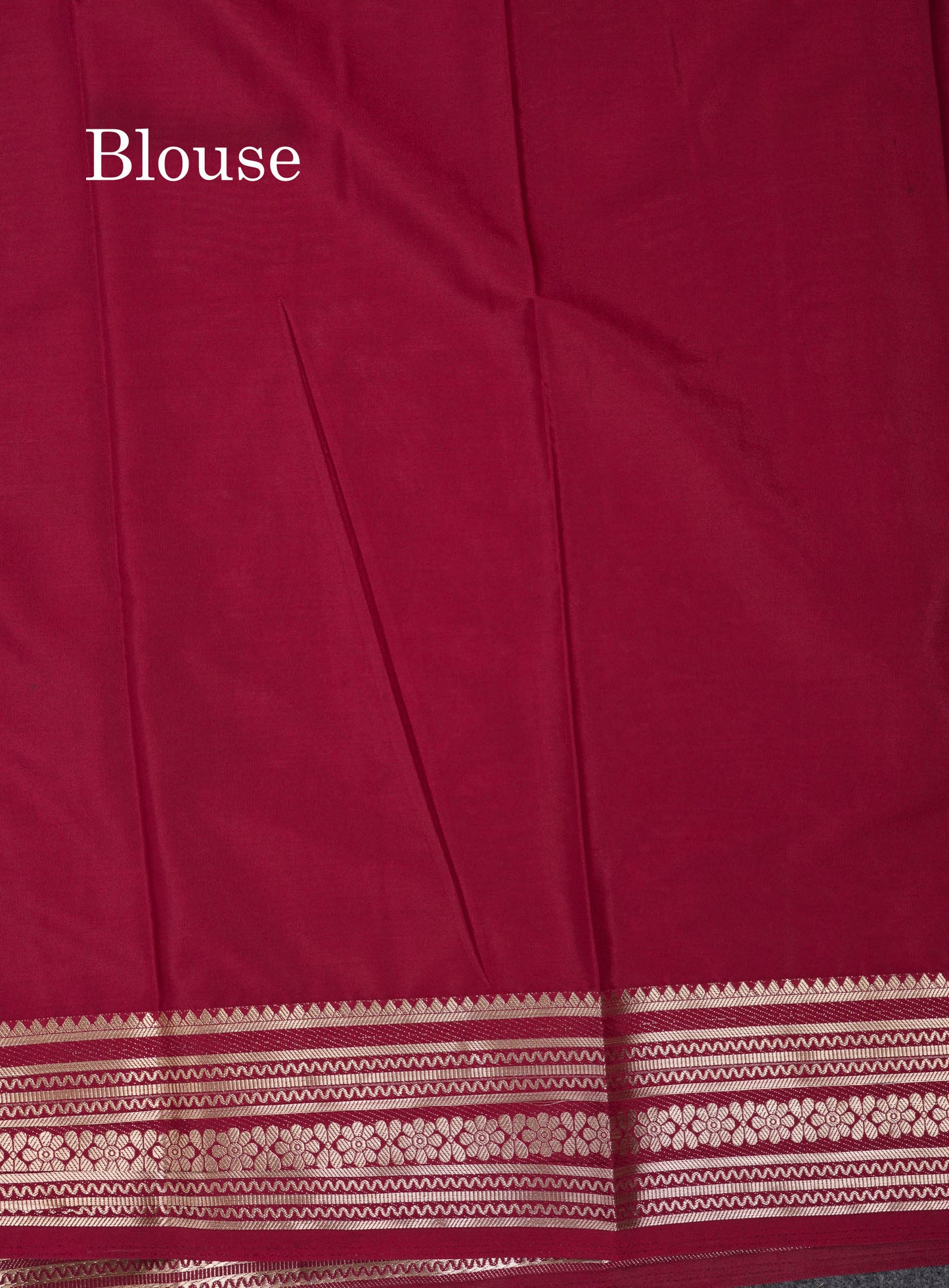 Beautiful Navy Blue Plain Semi Mysore Silk Saree With Contrast Pink Traditional Border