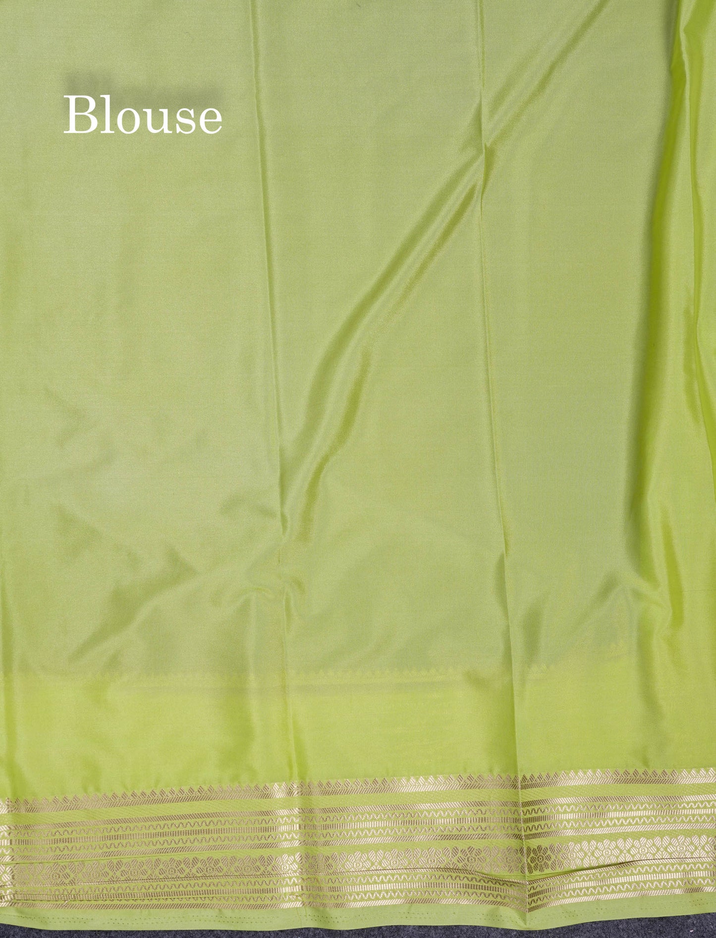 Beautiful Navy Blue Plain Semi Mysore Silk Saree With Contrast Pink Traditional Border