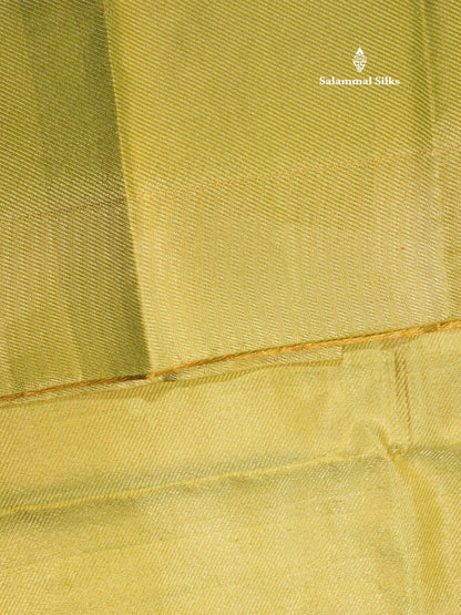 Light Elaichi Green Bridal Pure Kanjivaram Silk Saree With Contrast Light Green Blouse