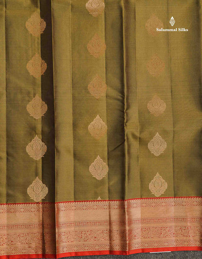 Pure Kanjivaram Silk Saree - Teal Blue Colour Body With Dark Navy Blue Border