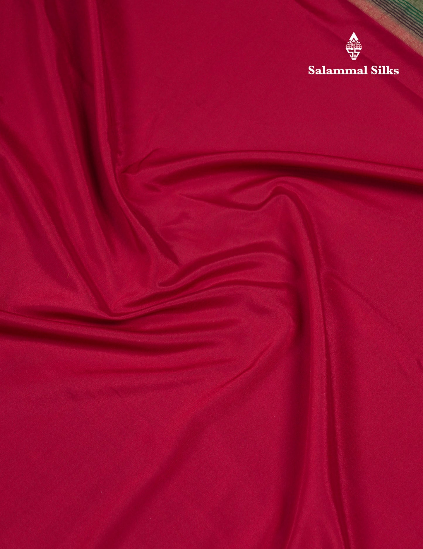 Beautiful Navy Blue Plain Semi Mysore Silk Saree With Contrast Pink Traditional Border