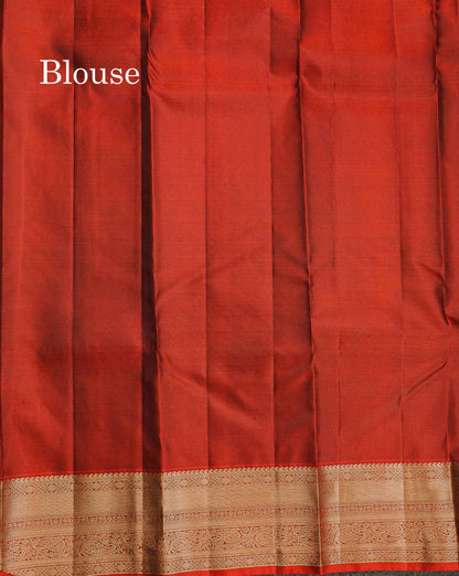 Pure Kanjivaram Silk Saree - Teal Blue Colour Body With Dark Navy Blue Border