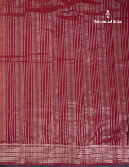 Beautiful Navy Blue Plain Semi Mysore Silk Saree With Contrast Pink Traditional Border