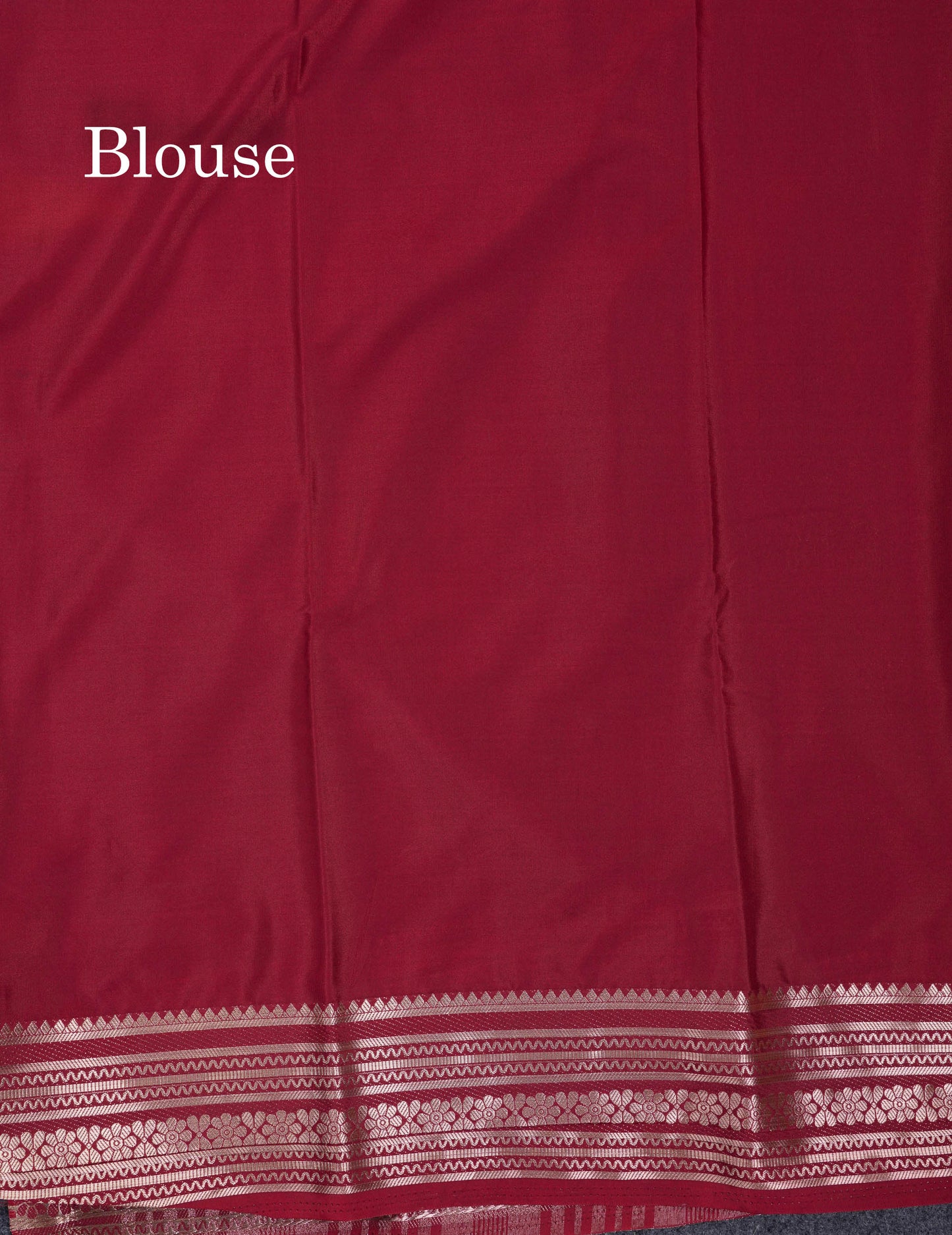 Beautiful Navy Blue Plain Semi Mysore Silk Saree With Contrast Pink Traditional Border