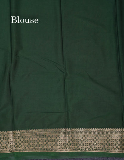 Beautiful Cream Sandal Plain Semi Mysore Silk Saree With Contrast Dark Maroon Traditional Border