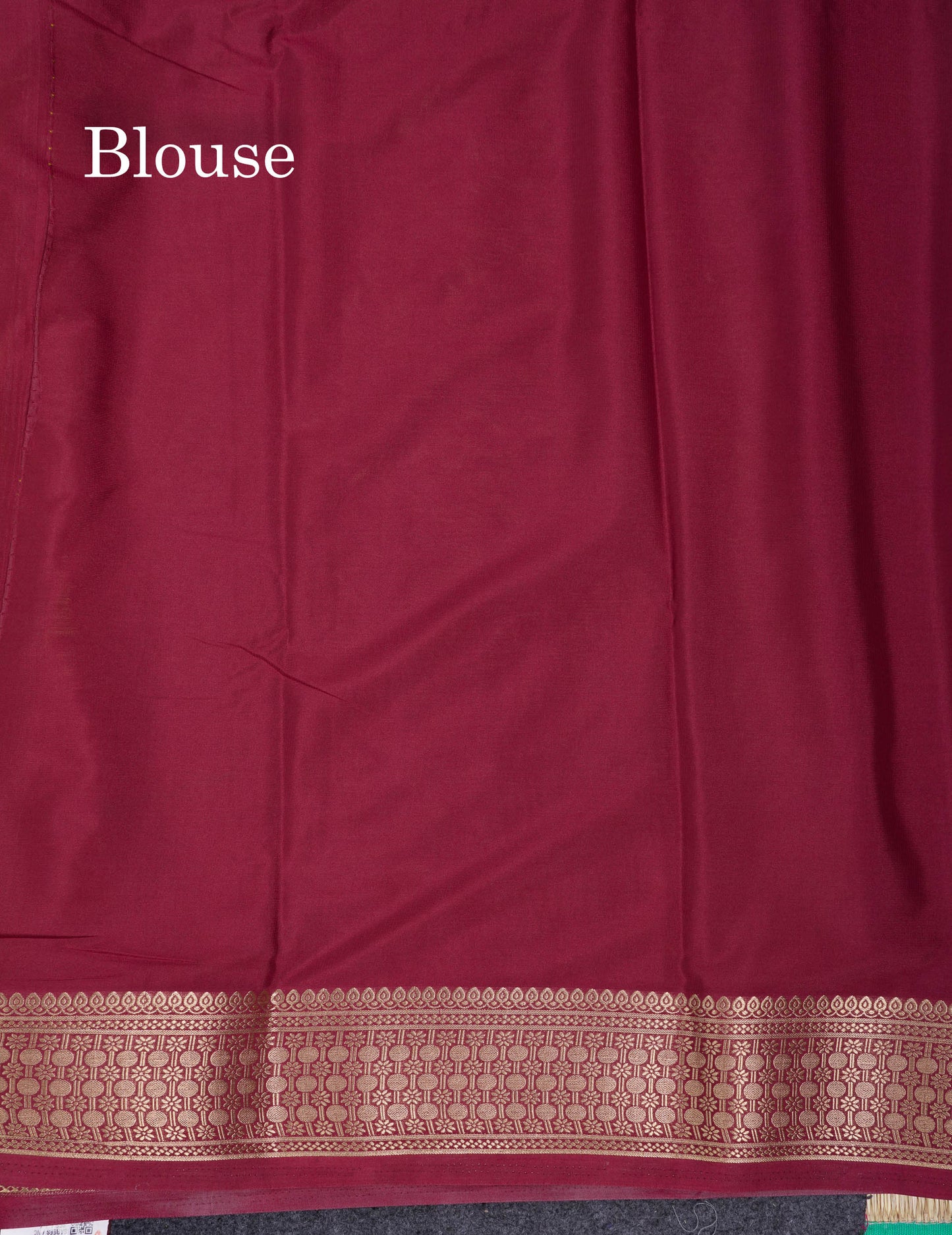 Beautiful Cream Sandal Plain Semi Mysore Silk Saree With Contrast Dark Maroon Traditional Border