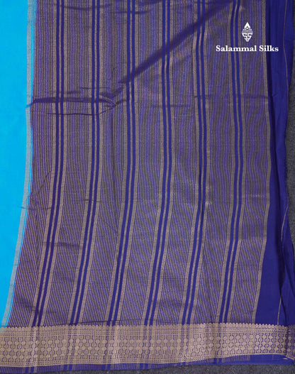 Beautiful Cream Sandal Plain Semi Mysore Silk Saree With Contrast Dark Maroon Traditional Border