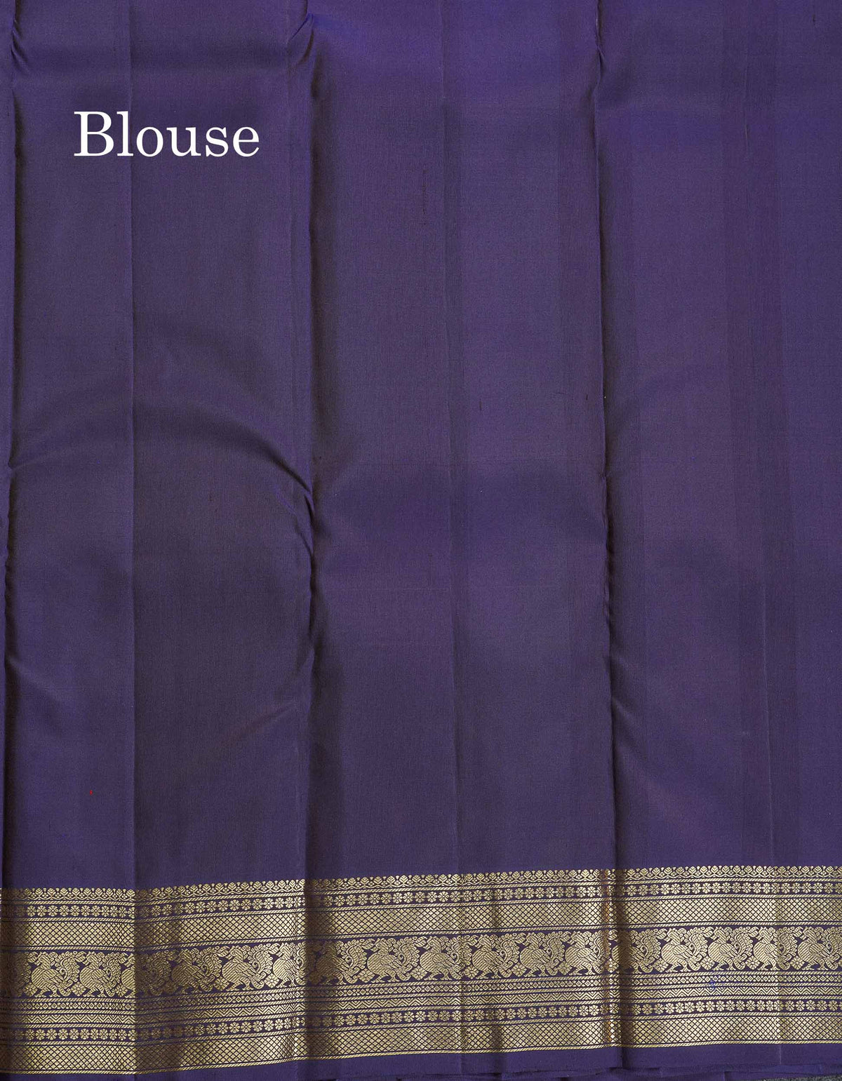 Pure Kanjivaram Silk Saree - Dual Tone Purple Colour Body Zari Butta & Contrast Violet Traditional Border