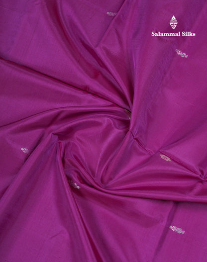 Vadamalli Thread work Buttas Banana Pinth Saree (Vaazhainaar Pattu) With Contrast Peacock Green Blouse