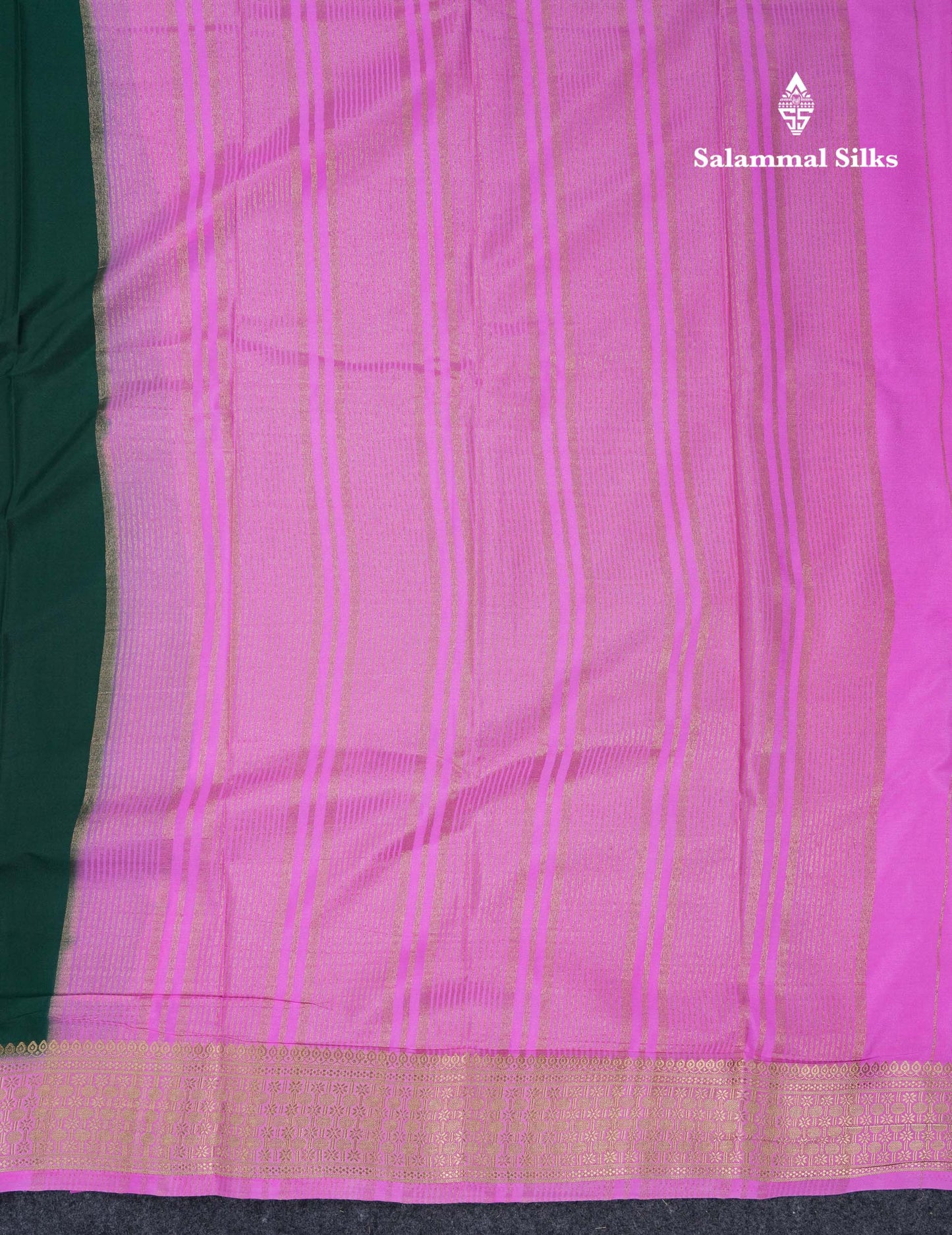 Beautiful Cream Sandal Plain Semi Mysore Silk Saree With Contrast Dark Maroon Traditional Border