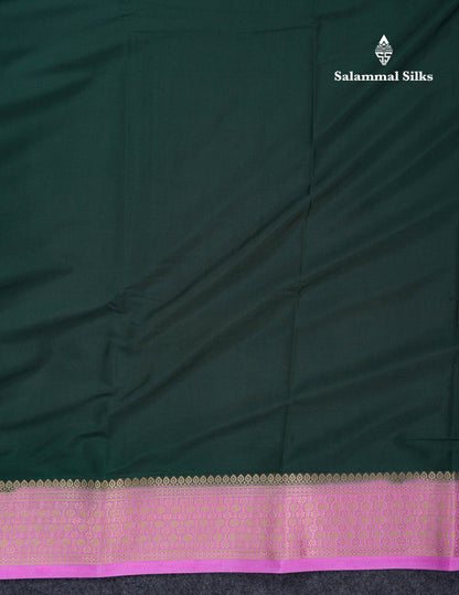 Beautiful Cream Sandal Plain Semi Mysore Silk Saree With Contrast Dark Maroon Traditional Border