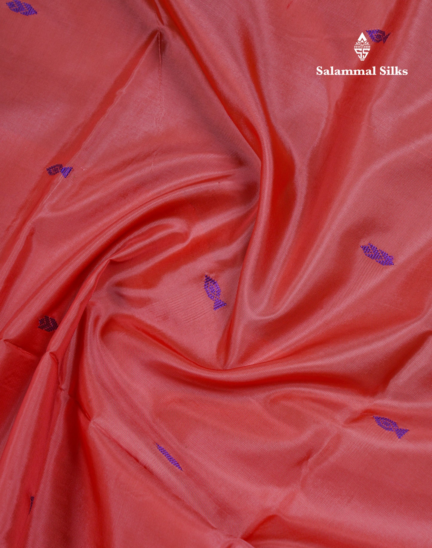 Pink Thread work Buttas Banana Pinth Saree (Vaazhainaar Pattu) With Contrast Violet Blouse