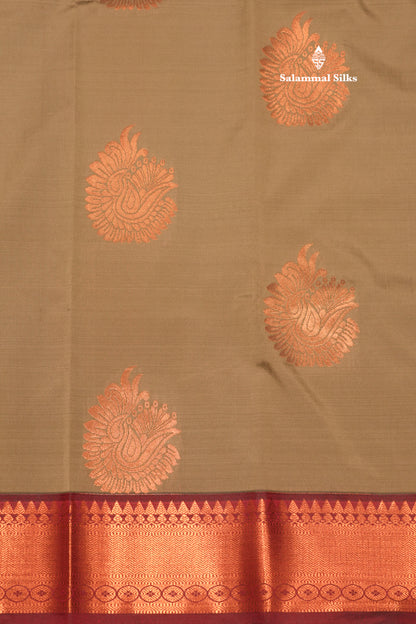 Navy Blue Colour Semi Silk Saree With Maroon Border