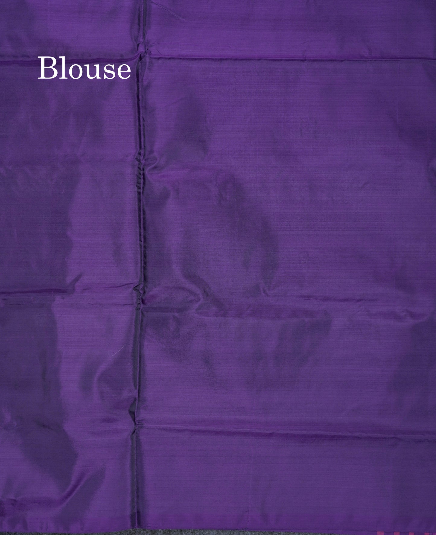 Pink Thread work Buttas Banana Pinth Saree (Vaazhainaar Pattu) With Contrast Violet Blouse