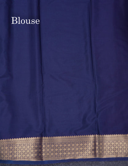 Beautiful Cream Sandal Plain Semi Mysore Silk Saree With Contrast Dark Maroon Traditional Border