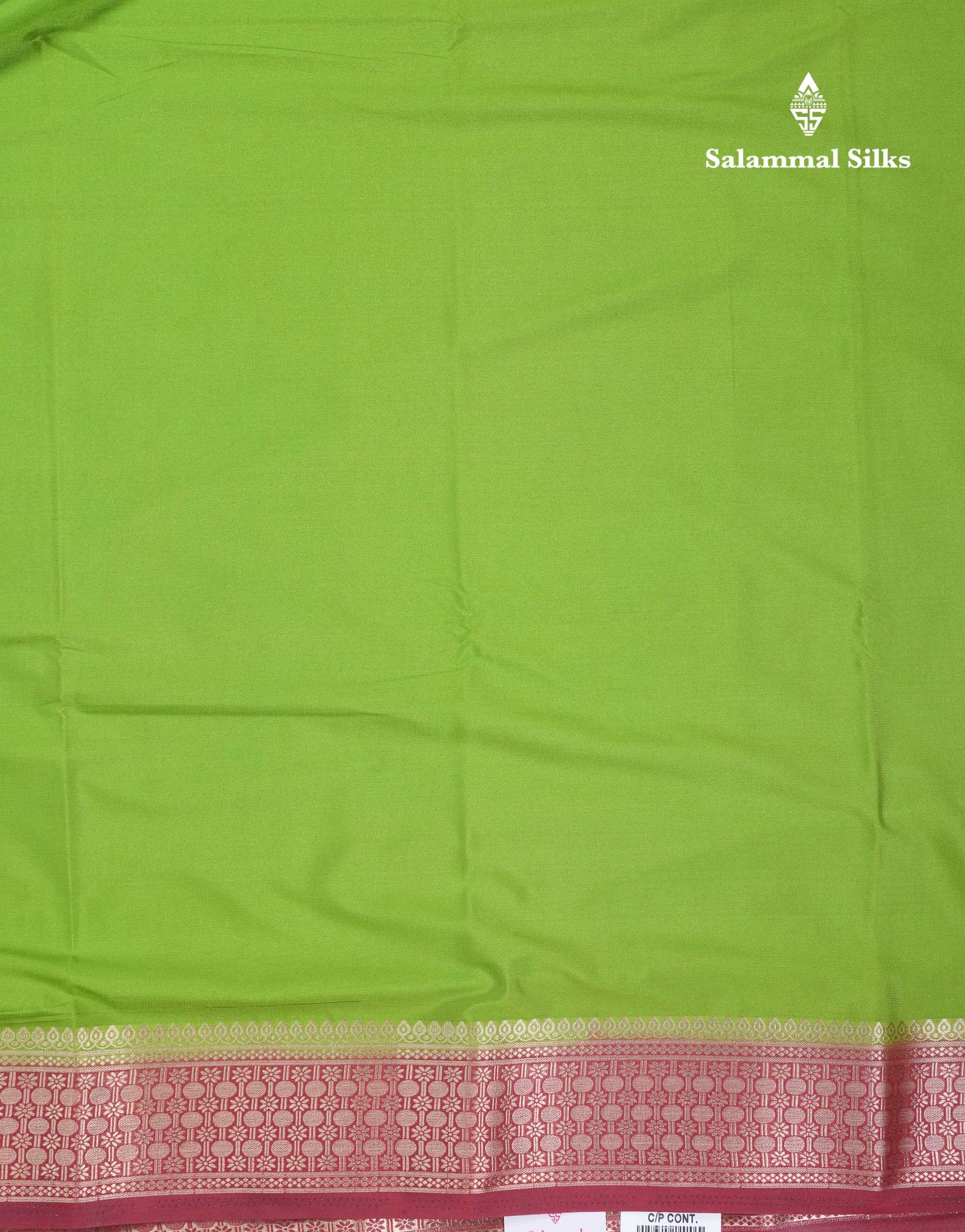 Beautiful Cream Sandal Plain Semi Mysore Silk Saree With Contrast Dark Maroon Traditional Border