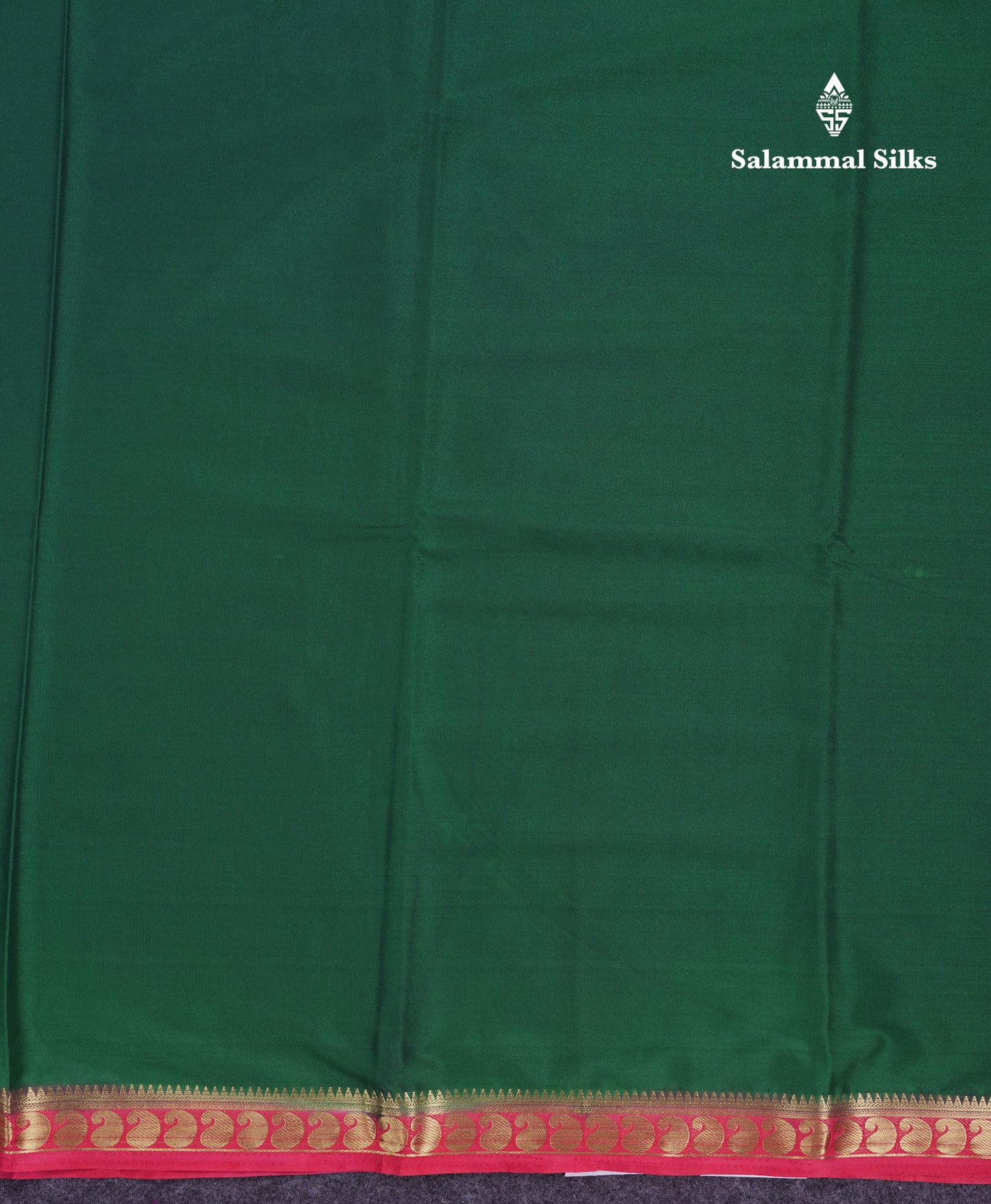 Beautiful Light Ramar Blue Plain Semi Mysore Silk Saree With Contrast Navy Blue Traditional Small Border