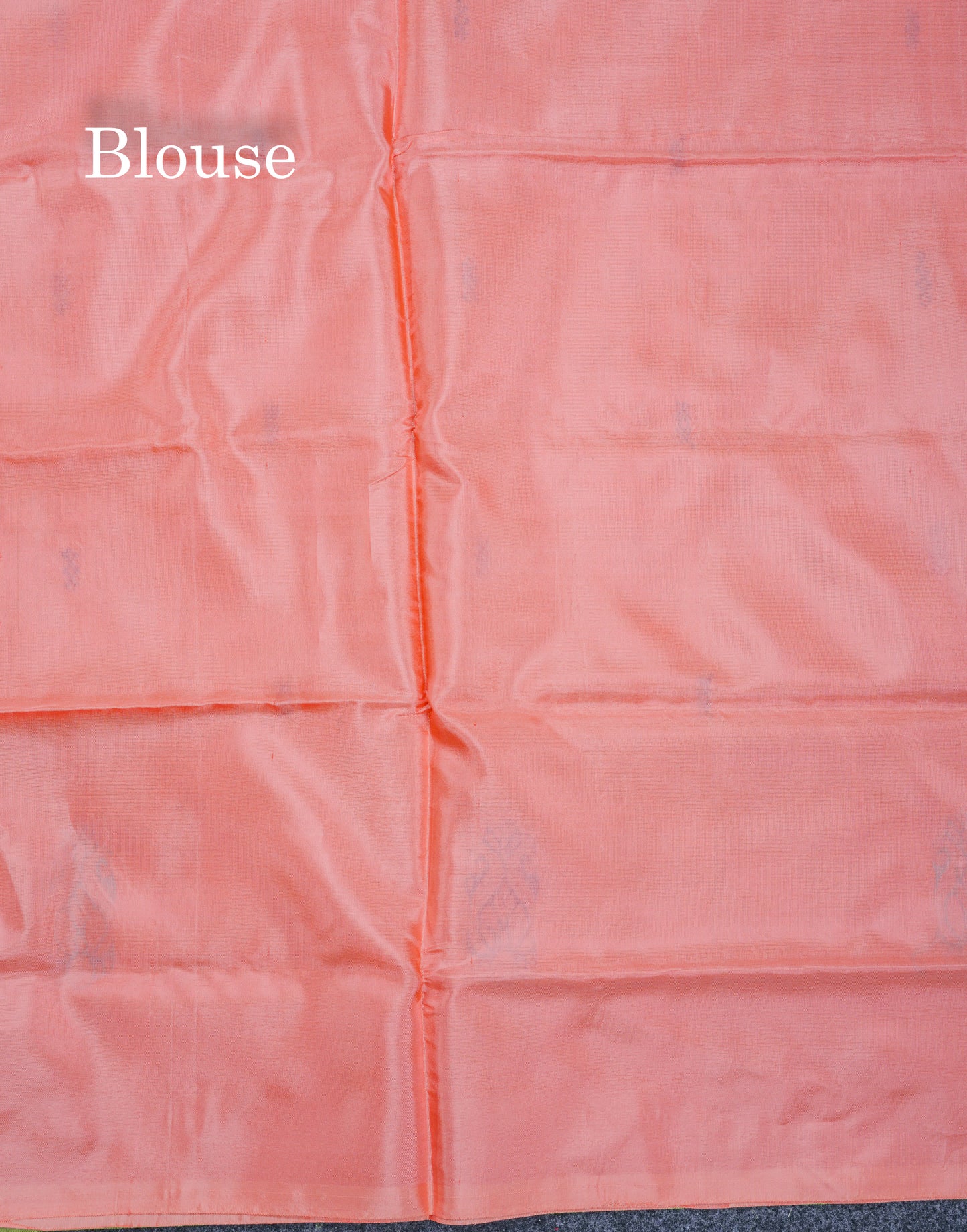 Parrot Green Thread work Buttas Banana Pinth Saree (Vaazhainaar Pattu) With Contrast Peach Blouse