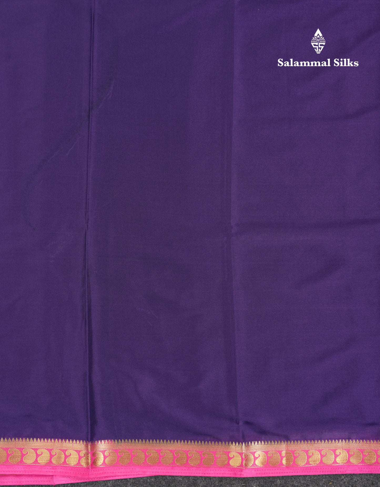Beautiful Light Ramar Blue Plain Semi Mysore Silk Saree With Contrast Navy Blue Traditional Small Border