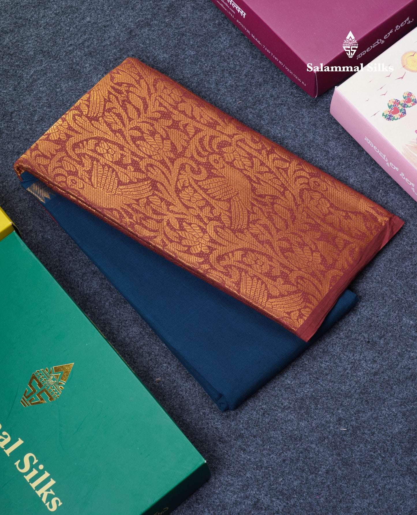 Beautiful Rust Orange Plain Pure Sungudi Cotton Saree With Contrast Brown Long Border