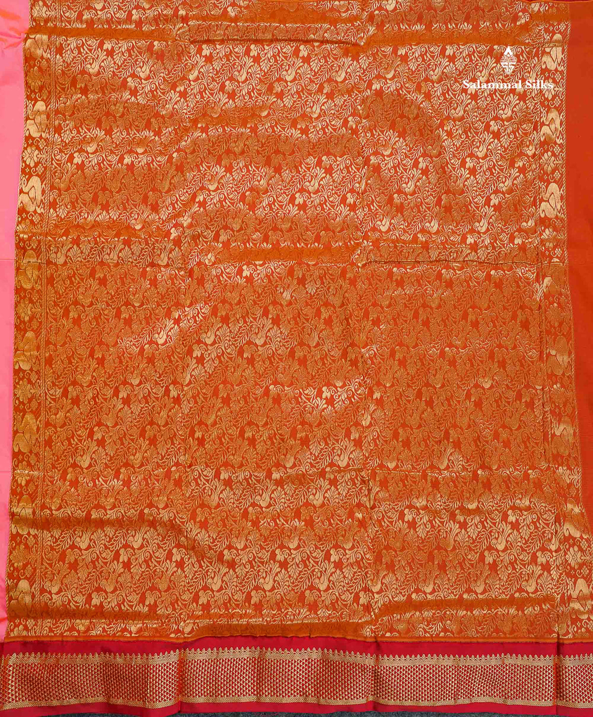 Semi Silk Saree - Mango Yellow Colour Body Zari Butta With Maroon Border | 9.5 Yards