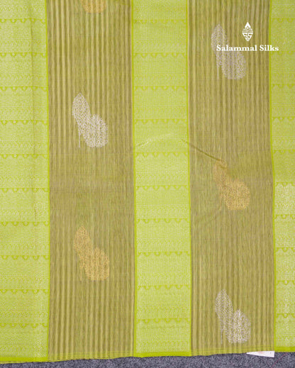 Beautiful Pista Green Fancy Pure Kanjivaram Silk Saree With Contrast Dark Purple Blouse