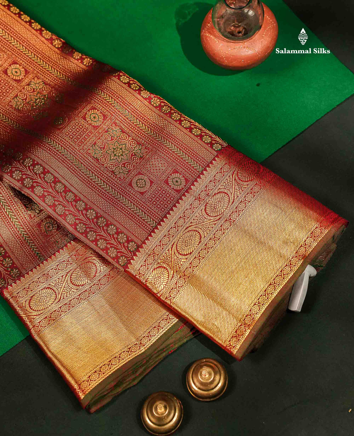 Beautiful Dark Maroon Bridal Meenakari Work Pure Kanjivaram Silk Saree With Traditional Border