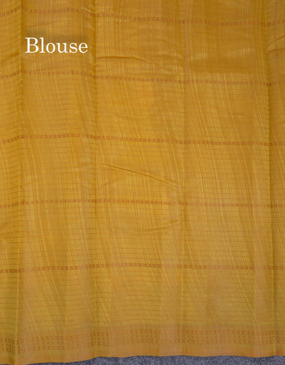 Beautiful Manthulir Green Jute Cotton Mix Fancy Saree With Traditional Small Border