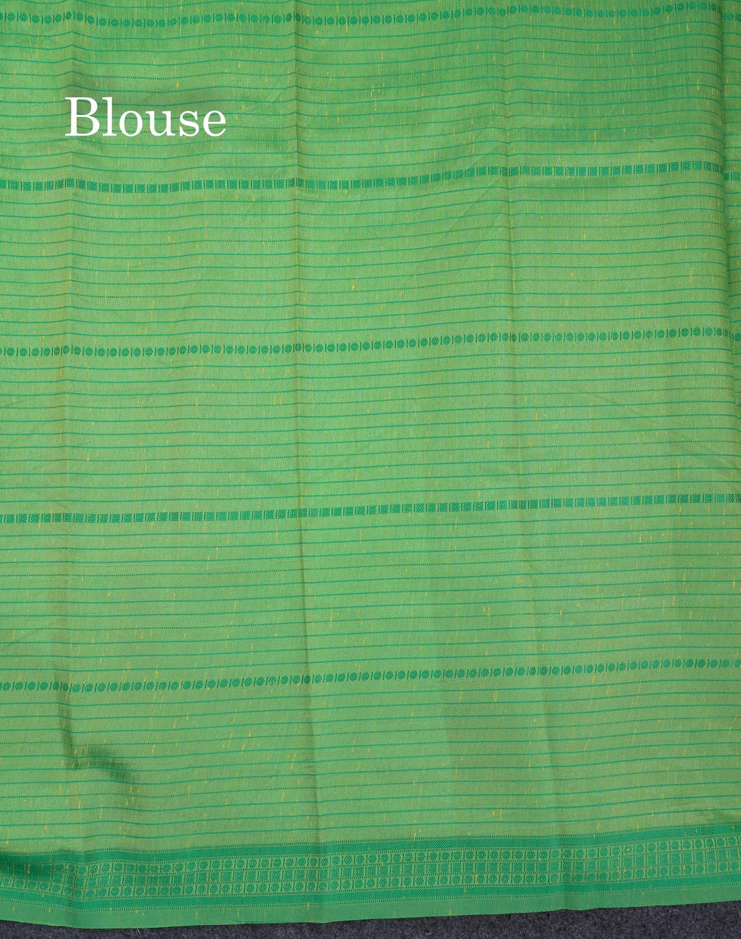 Beautiful Manthulir Green Jute Cotton Mix Fancy Saree With Traditional Small Border