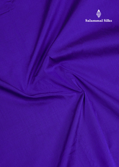 9.5 Yards Semi Silk Saree Dual Tone Violet with Contrast Pink Traditional Border