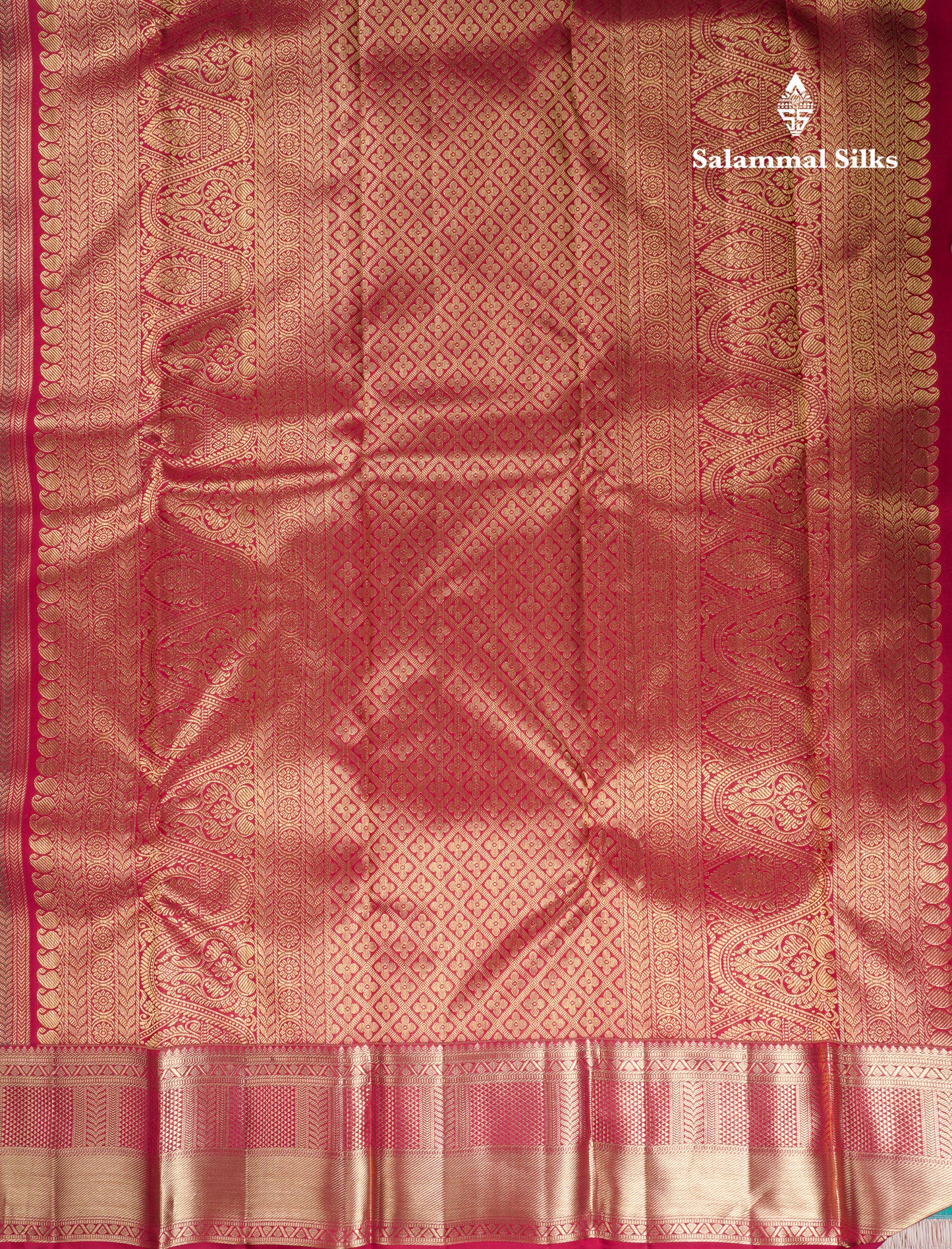 Beautiful Maroon Menakari Work Bridal Pure Kanjivaram Silk Saree With Traditional Border
