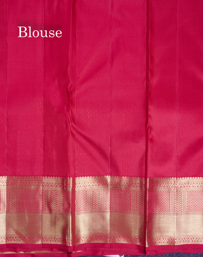 Beautiful Maroon Menakari Work Bridal Pure Kanjivaram Silk Saree With Traditional Border