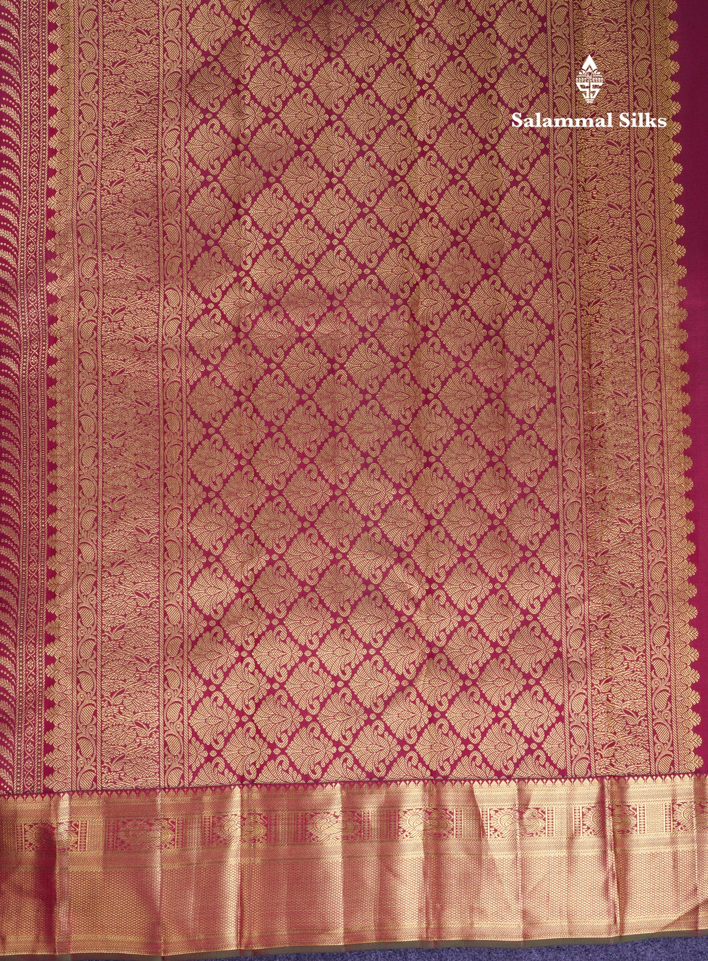 Beautiful Dark Brown Meenakari Work Bridal Pure Kanjivaram Silk Saree With Traditional Border