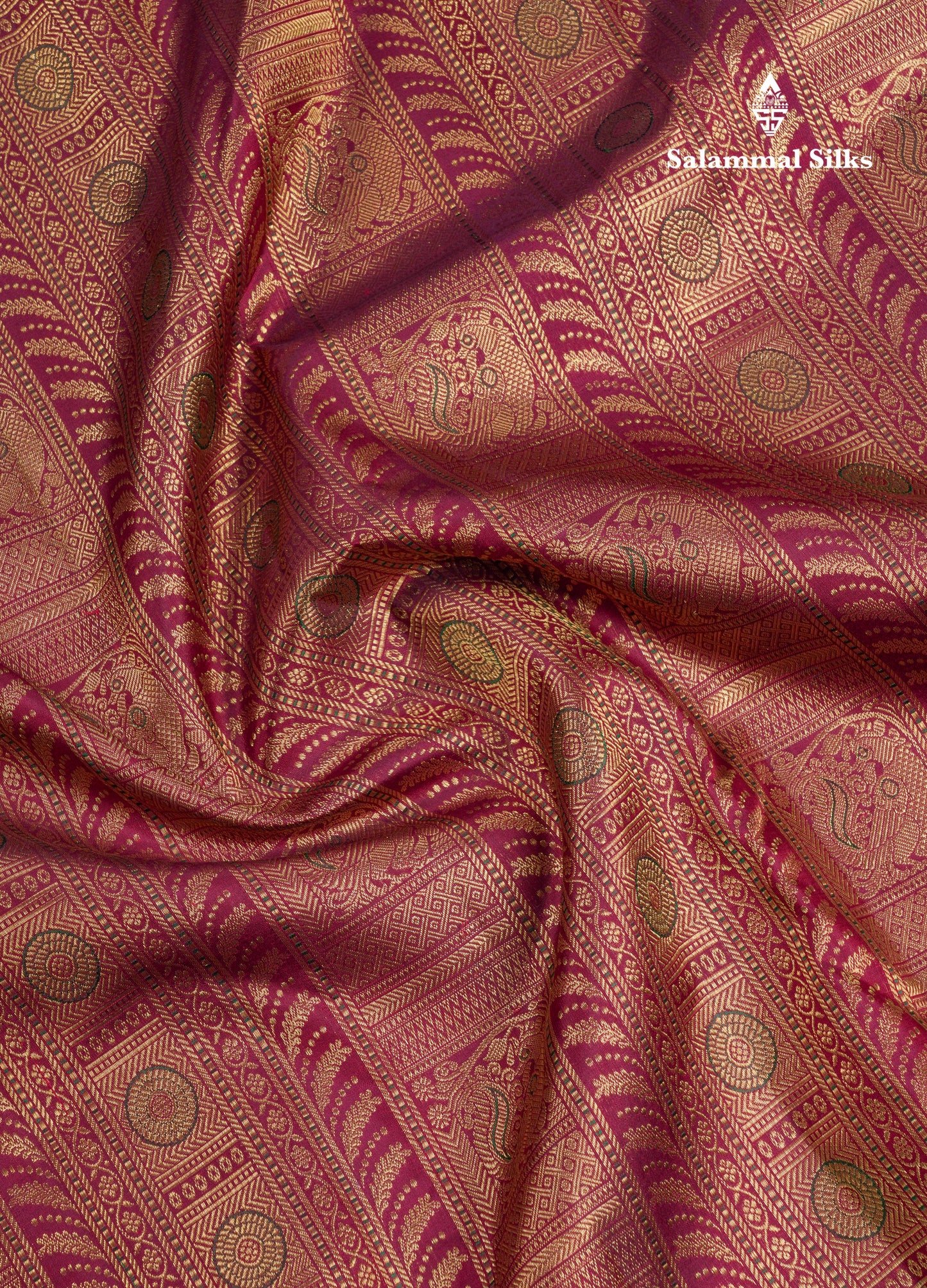 Beautiful Dark Brown Meenakari Work Bridal Pure Kanjivaram Silk Saree With Traditional Border
