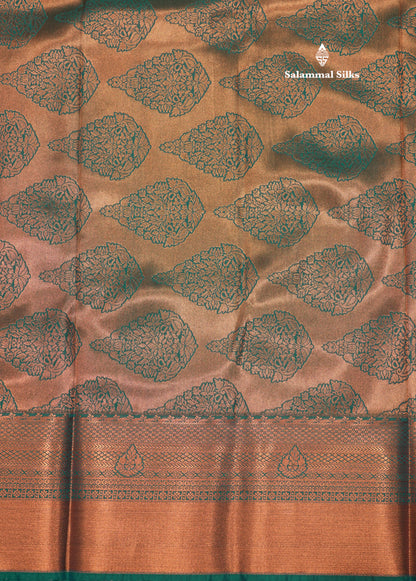 Onion Pink Colour Semi Silk Saree With Sapphire Green Border